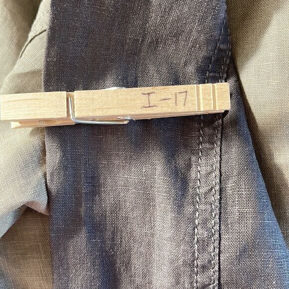 EILEEN FISHER ORGANIC LINEN COLORBLOCK JACKET - Picture 10 of 10